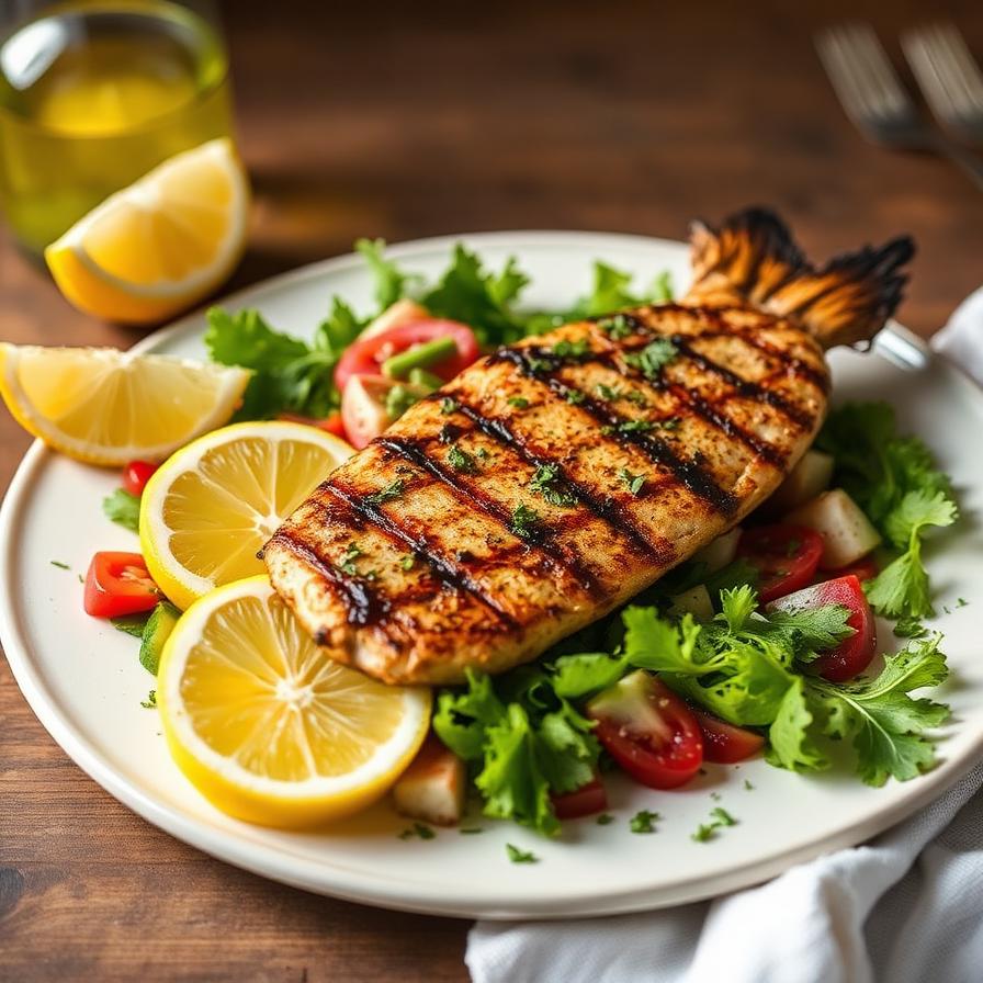 Mediterranean grilled dish